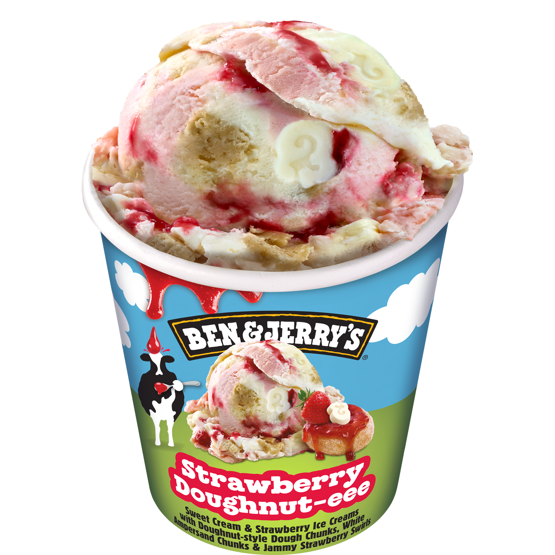 Strawberry Doughnut-eee Ice Cream - Pint