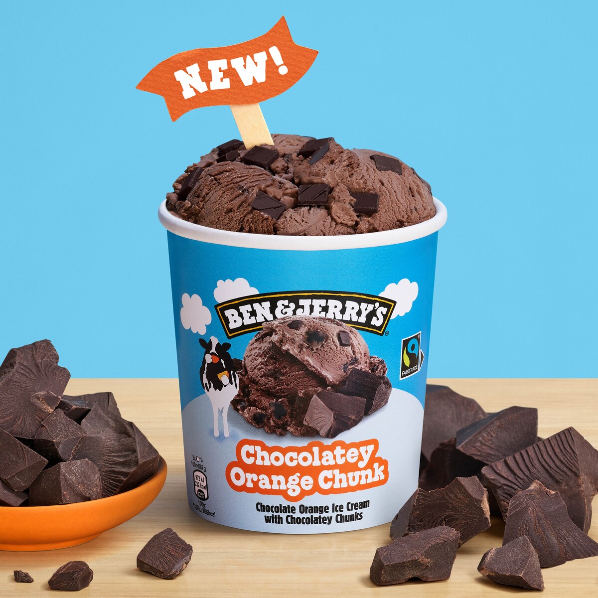 Chocolatey Orange Chunk Ice Cream - Tub 4 / 4